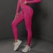 Стильний фітнес комплект (рашгард + легінси з ефектом Push-up) 4880-4881 рожевий 4880-4881_Рожевий фото 3